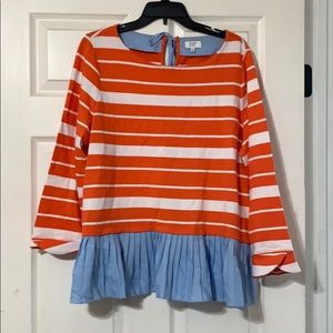 Striped - orange and blue